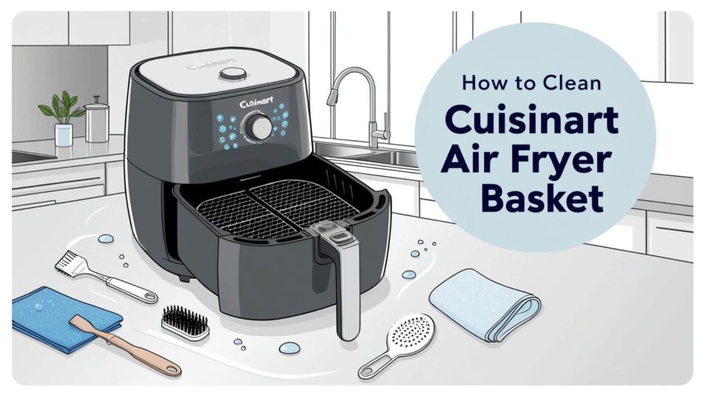 how to clean cuisinart air fryer basket