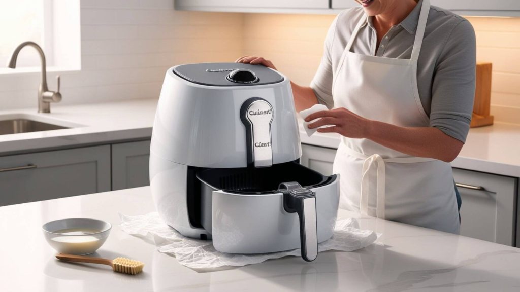 how to clean cuisinart air fryer basket