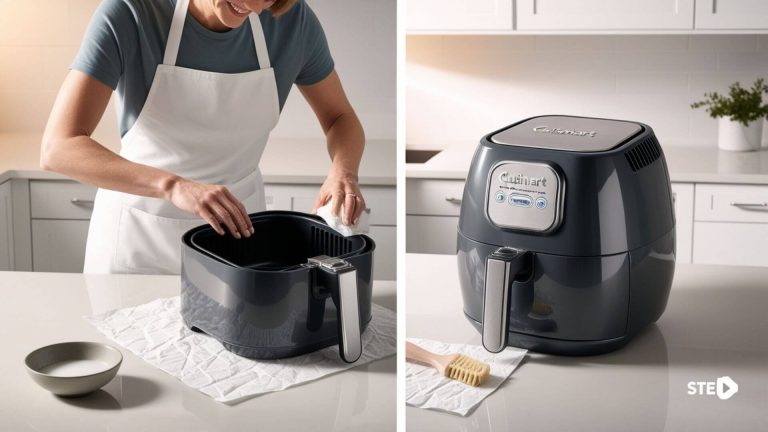 how to clean cuisinart air fryer basket