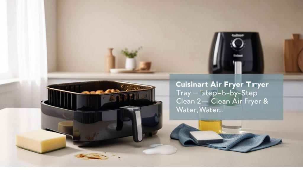 how to clean cuisinart air fryer tray