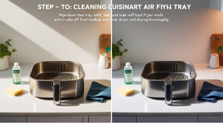 how to clean cuisinart air fryer tray