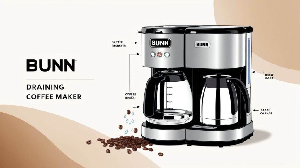 how to drain a bunn coffee maker