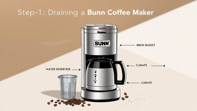 how to drain a bunn coffee maker