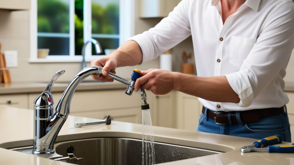 how to fix a loose kitchen faucet