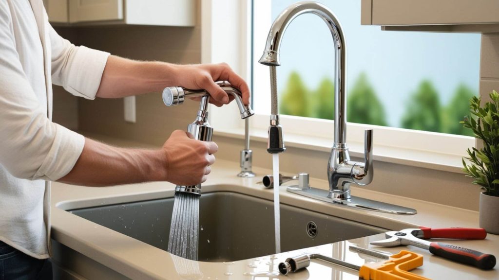 how to fix a loose kitchen faucet