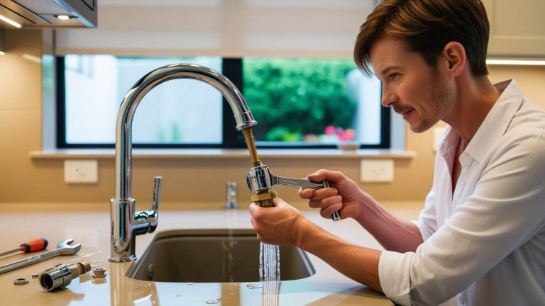 how to fix a loose kitchen faucet