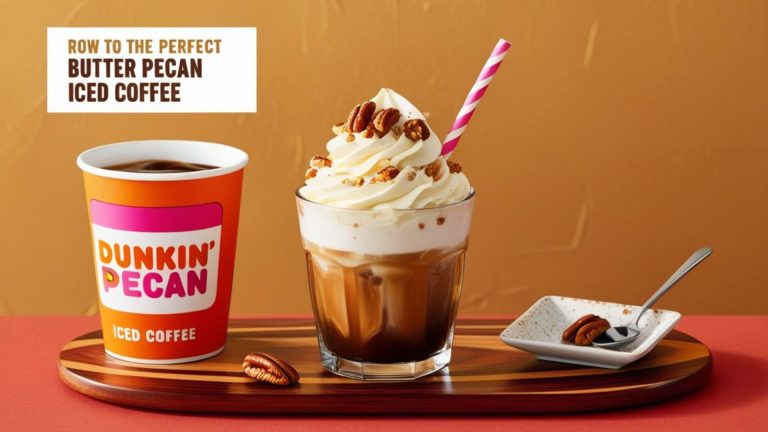 how to make dunkin butter pecan iced coffee