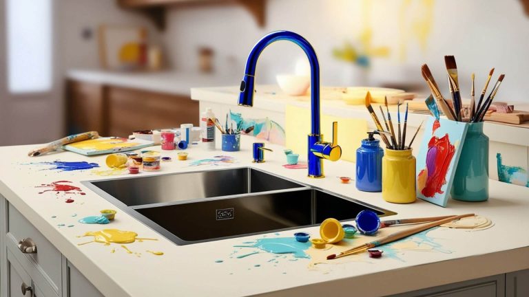 how to paint a kitchen sink