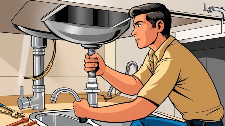 how to tighten kitchen faucet nut under sink