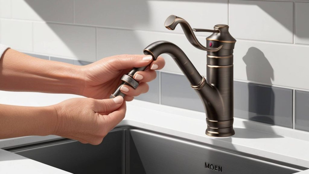 how to tighten moen kitchen faucet handle