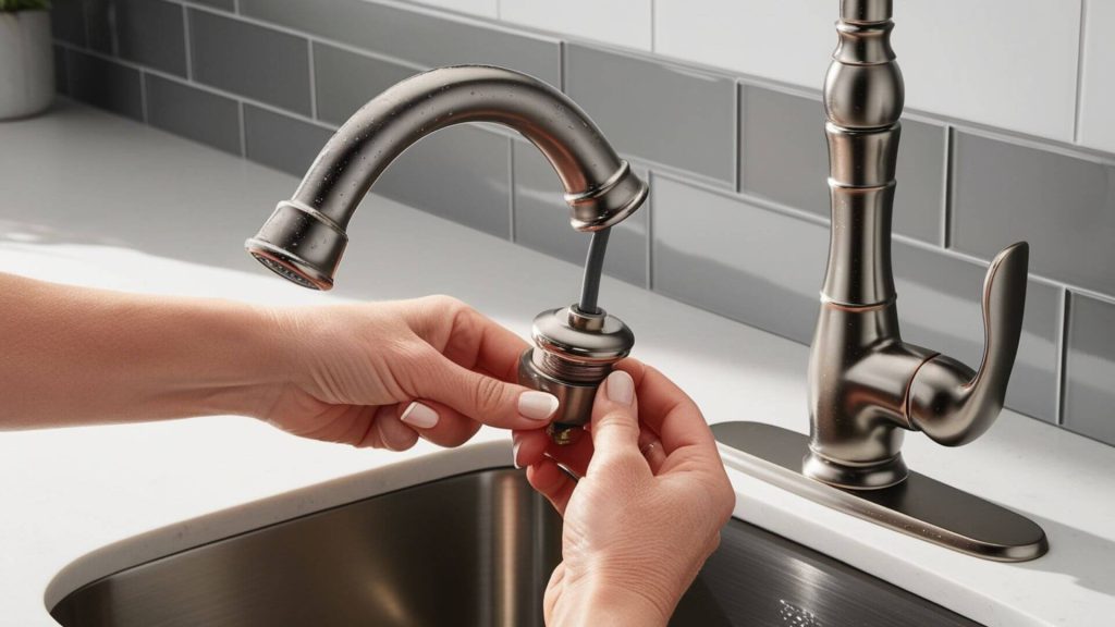 how to tighten moen kitchen faucet handle